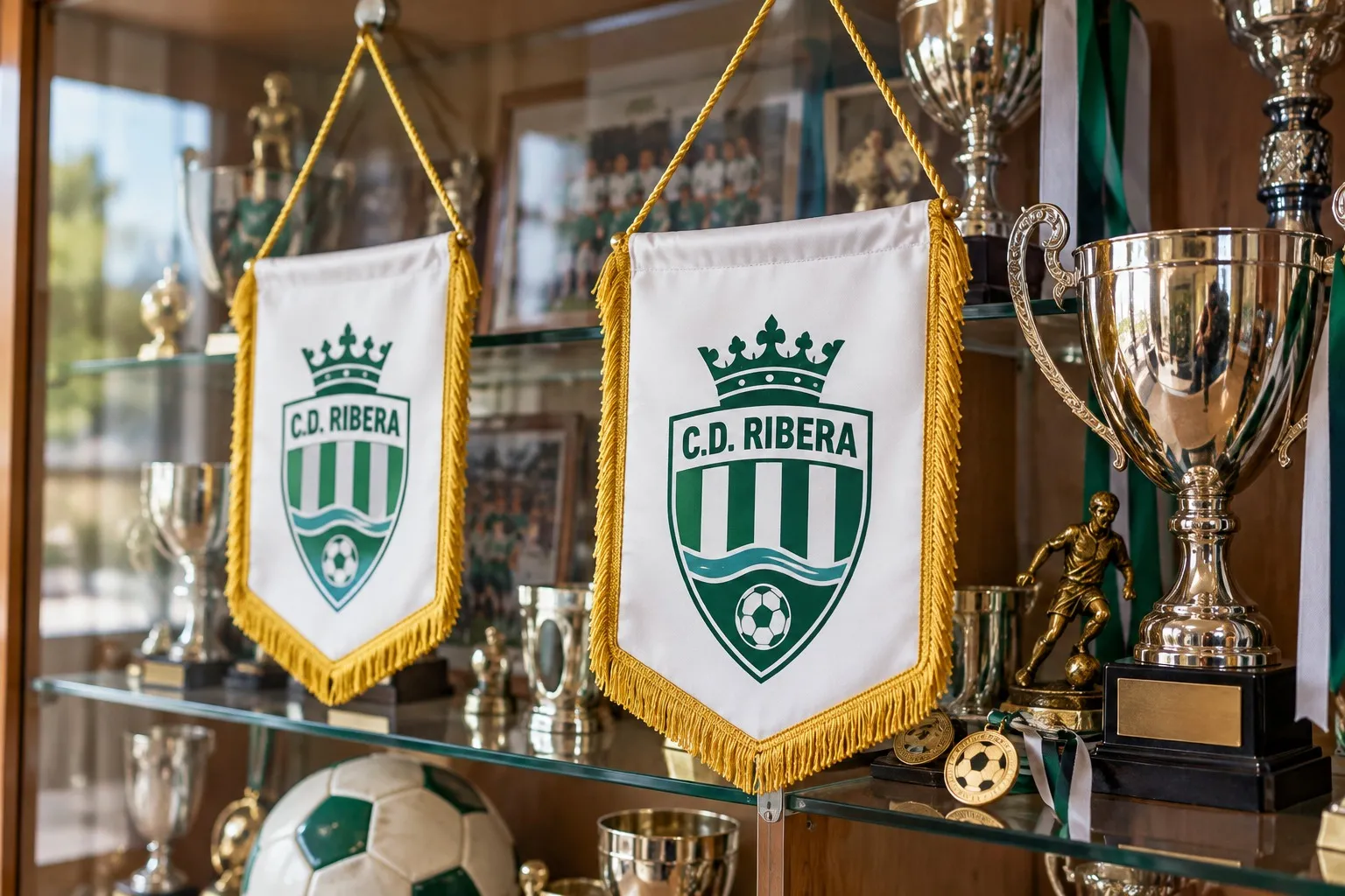 Sala de trofeos de un club