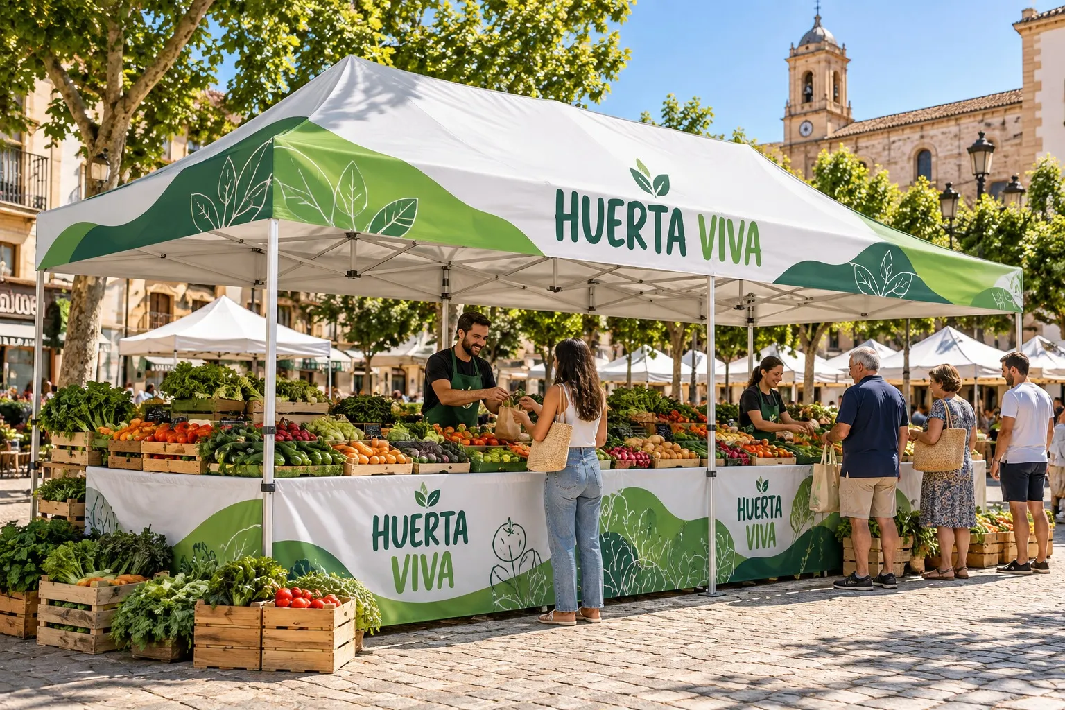 Puesto en un mercado