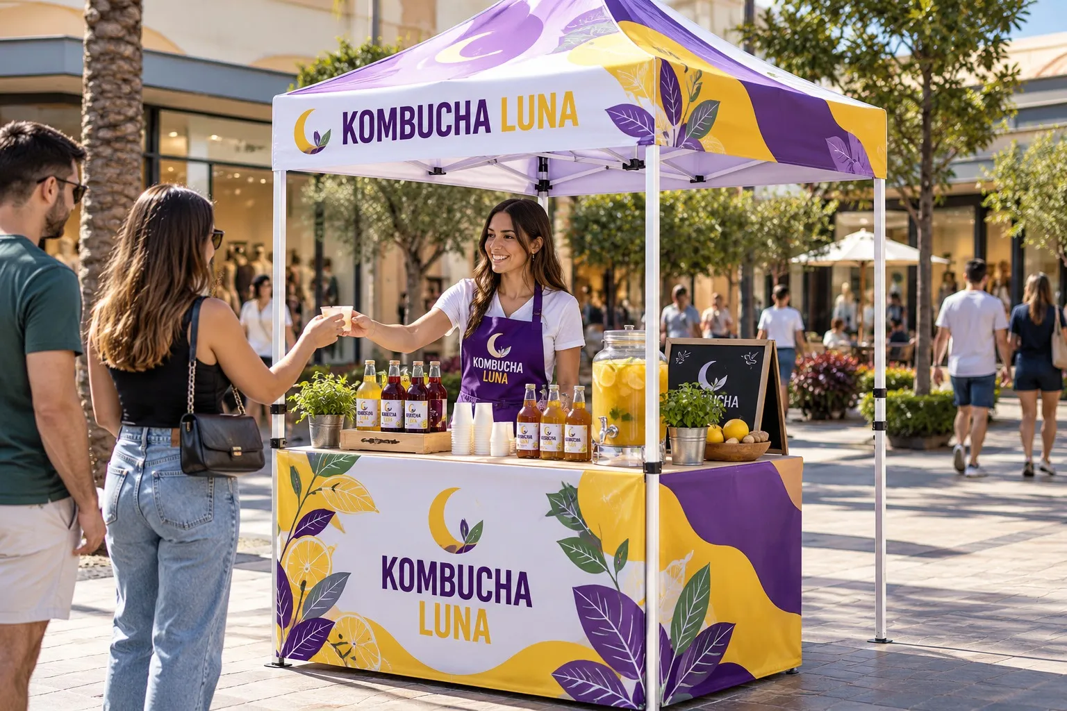 Degustación en un centro comercial