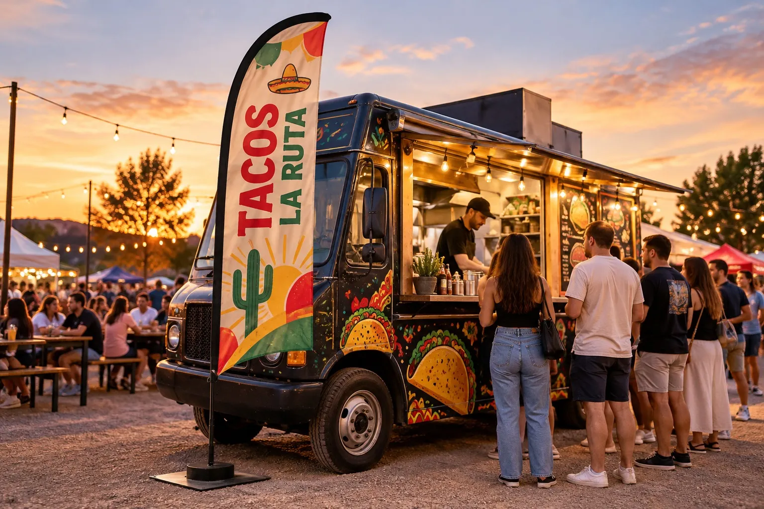 Food truck en un festival