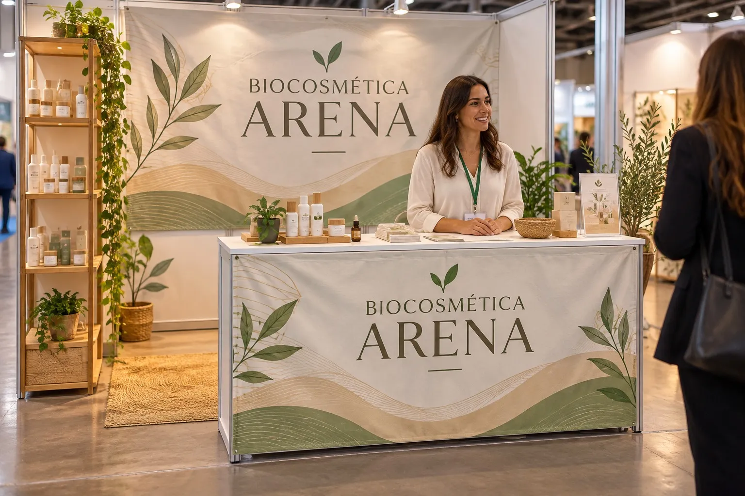 Frontal de un stand de feria